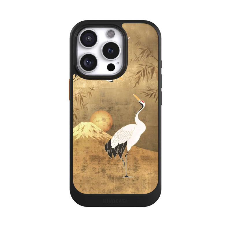 iPhone 16 Pro NIVOcore Grues Japonaises Or 2