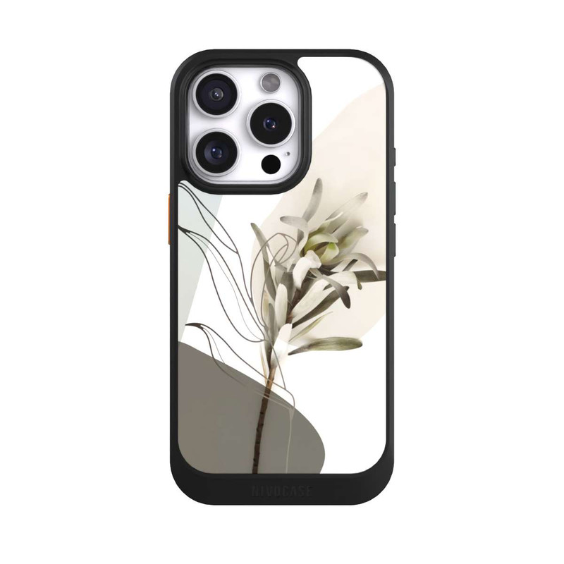 iPhone 16 Pro NIVOcore Boho Line Art Olivgrün
