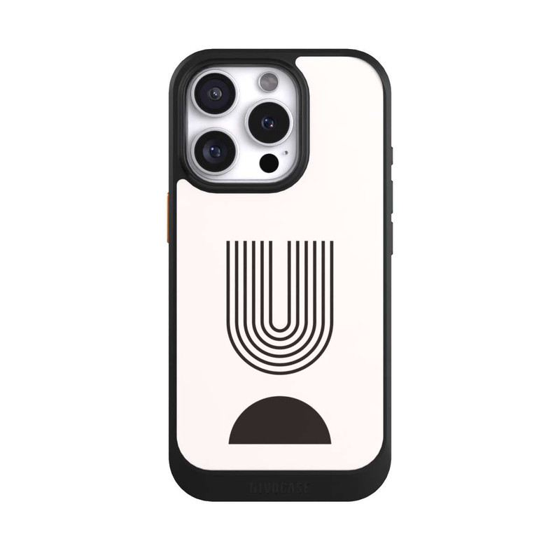iPhone 16 Pro NIVOcore Art moderne Lignes noires