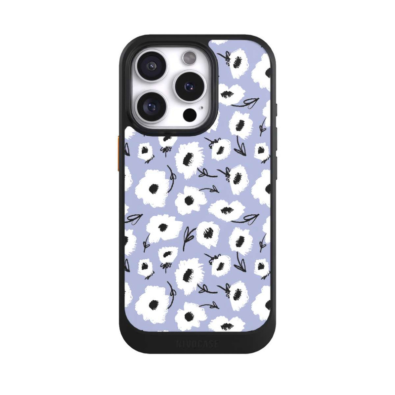 iPhone 16 Pro NIVOcore Pattern Fleurs Lilas