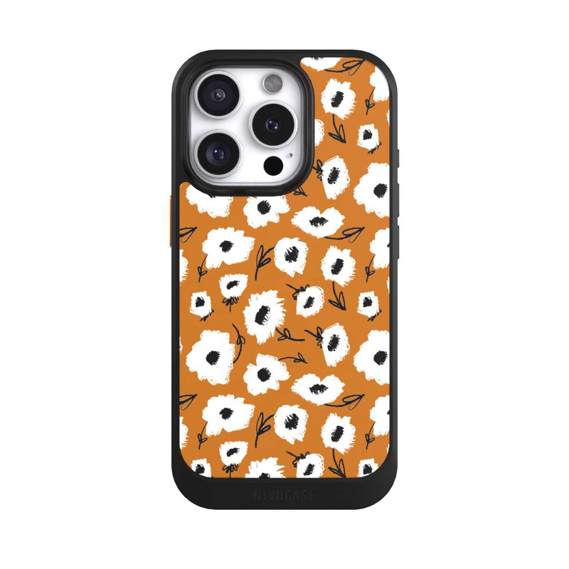 iPhone 16 Pro NIVOcore Pattern Fleurs Ocres