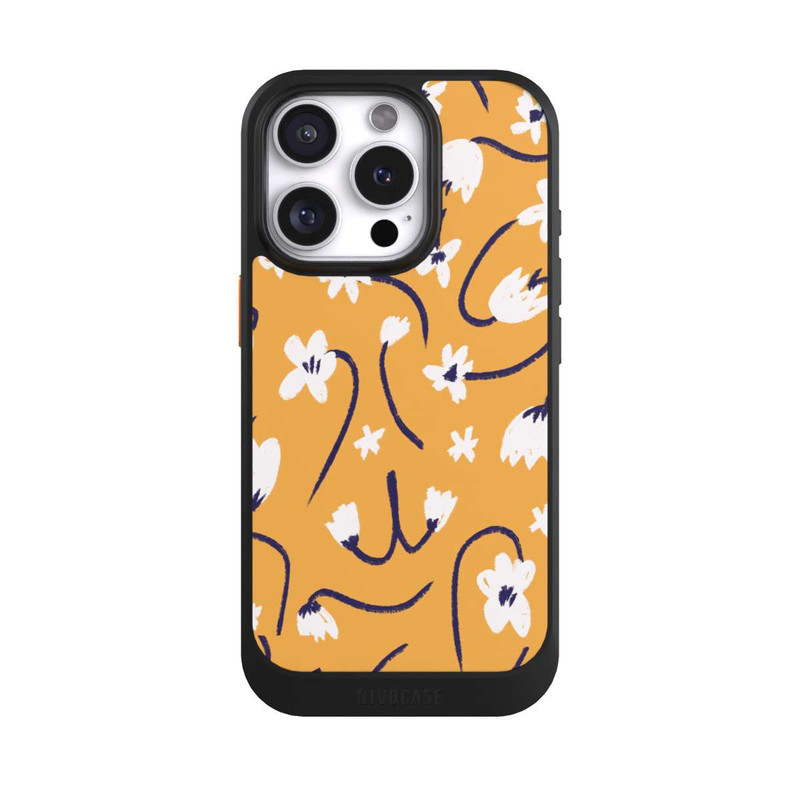 iPhone 16 Pro NIVOcore Pattern Petites Fleurs Jaunes