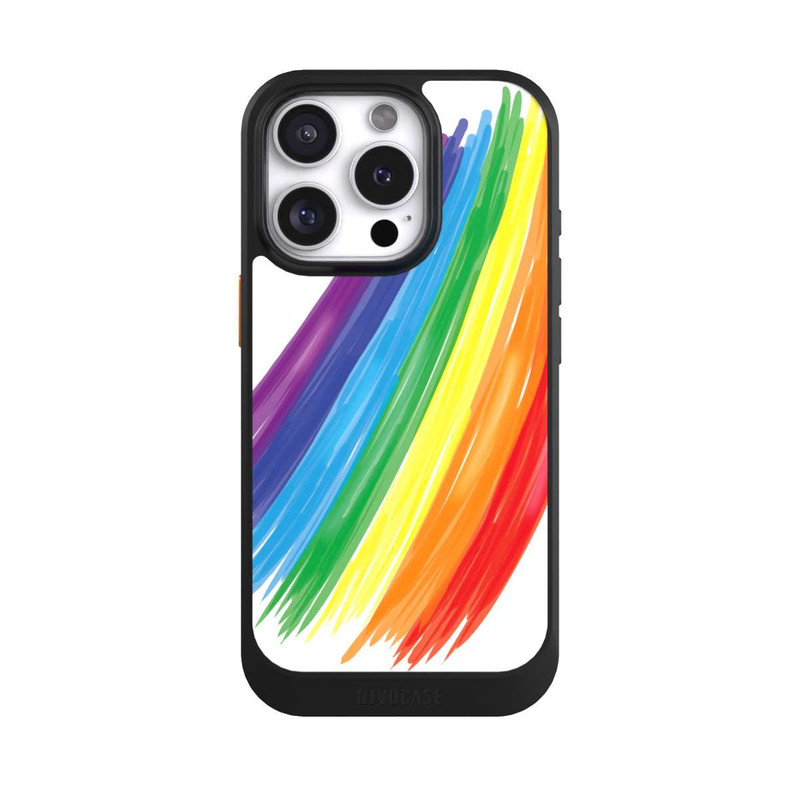 iPhone 16 Pro NIVOcore Rainbow Paint Brush
