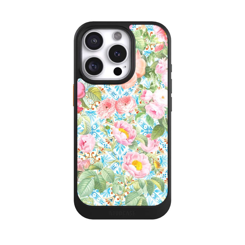 iPhone 16 Pro NIVOcore Griechische Pfingstrosen Muster