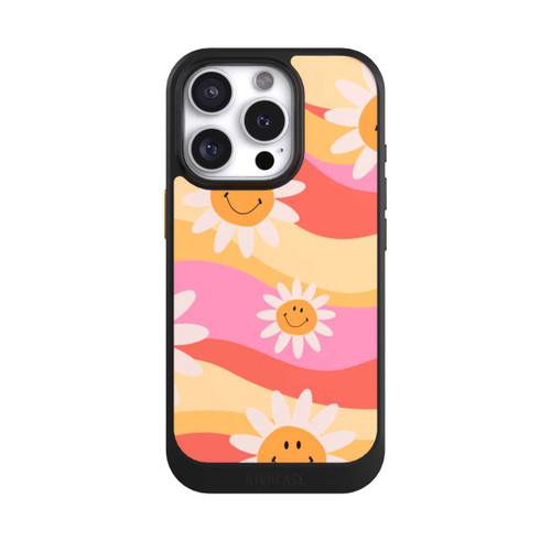 Apple iPhone 16 Pro NIVOcore Retro Smiles Orange Colorful