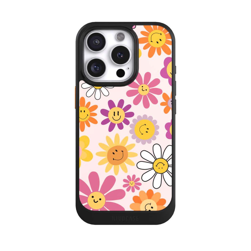 iPhone 16 Pro NIVOcore Smiles Pink Flowers