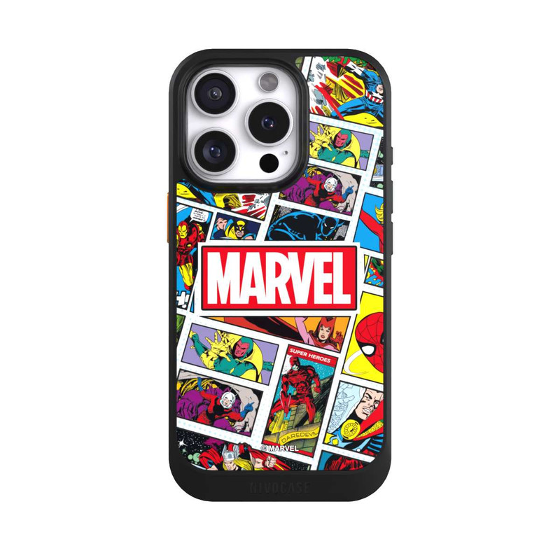 iPhone 16 Pro NIVOcore Marvel Comic Pattern