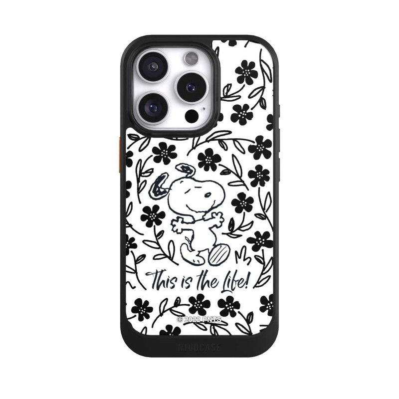iPhone 16 Pro NIVOcore Snoopy schwarz und weiß This Is The Life