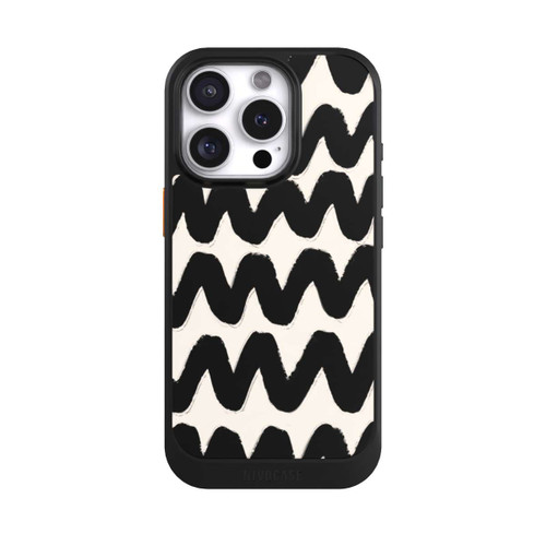 Apple iPhone 16 Pro NIVOcore Vagues Noires Pattern
