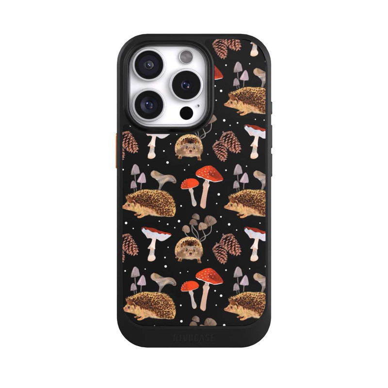 iPhone 16 Pro NIVOcore Hedgehogs and Mushrooms