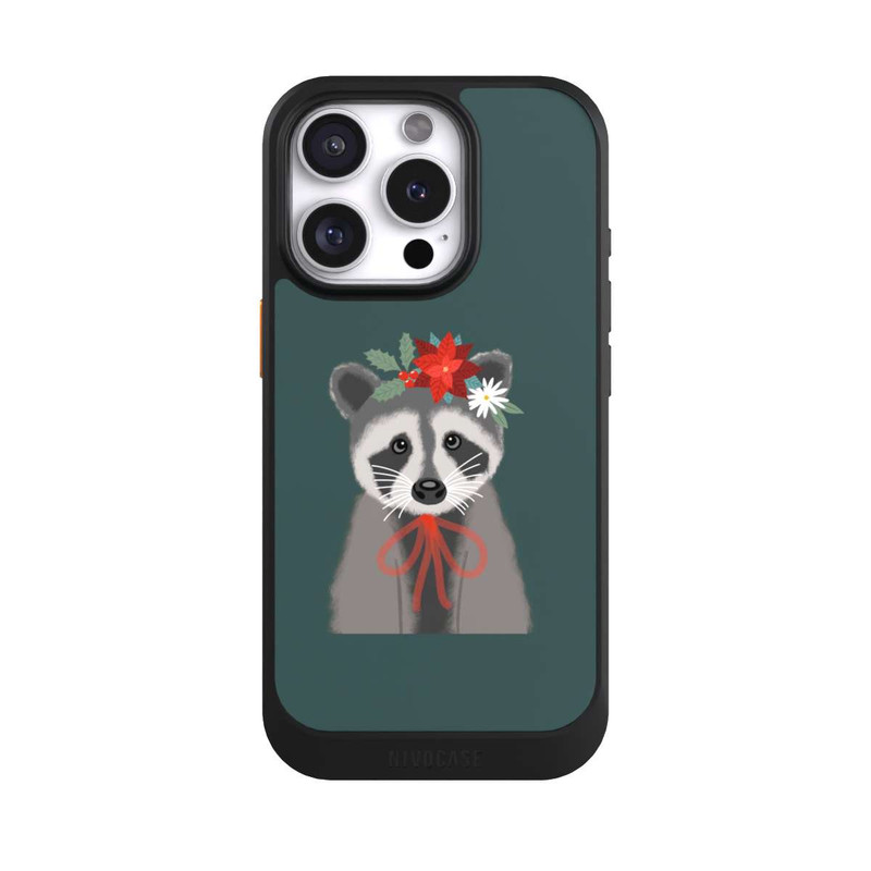 iPhone 16 Pro NIVOcore weihnachtlicher Waschbär