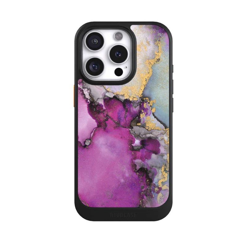 iPhone 16 Pro NIVOcore Alcohol Ink Art Pink