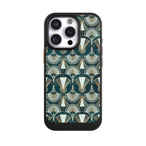 Apple iPhone 16 Pro NIVOcore Art Deco Green Pattern