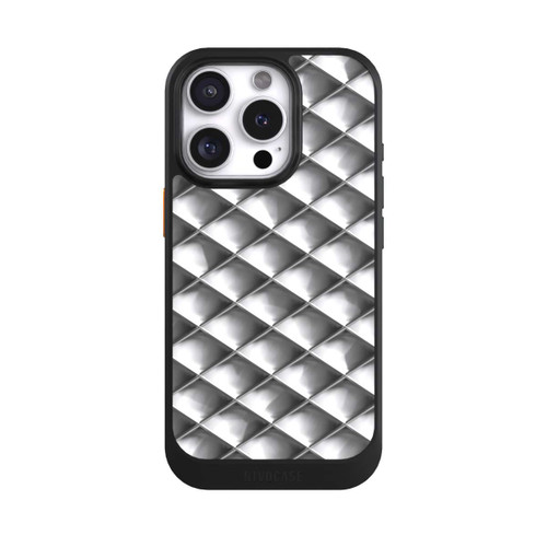 Apple iPhone 16 Pro NIVOcore Glamour Silver Squares