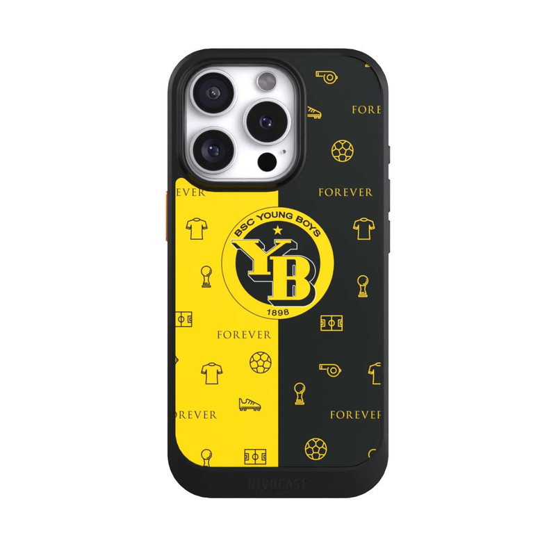 iPhone 16 Pro NIVOcore BSC YB Gelb Schwarz Muster