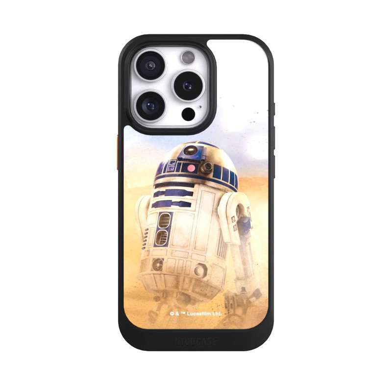 iPhone 16 Pro NIVOcore R2D2 dans le désert