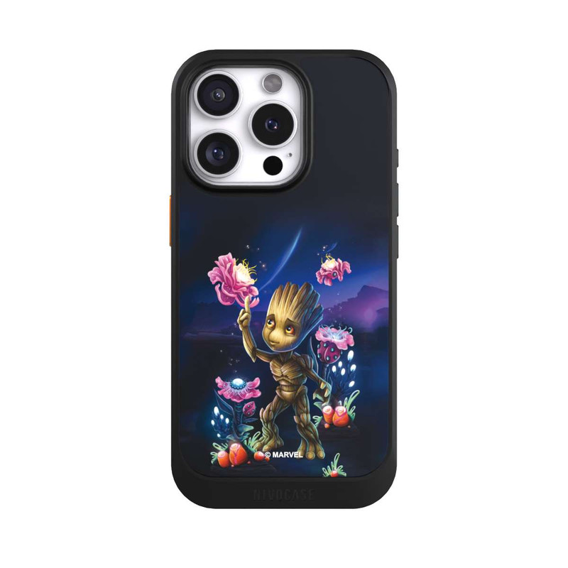 iPhone 16 Pro NIVOcore Baby Groot Fleurs