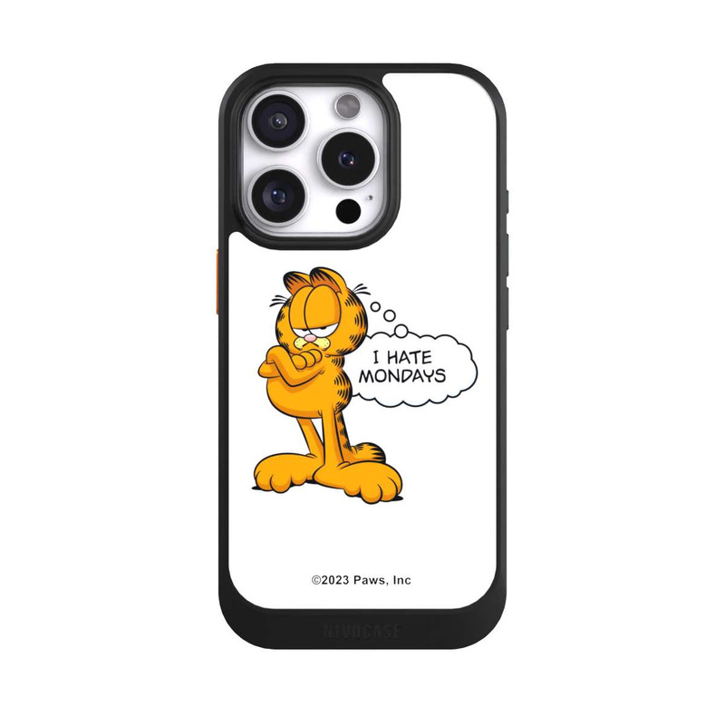 iPhone 16 Pro NIVOcore Garfield I Hate Mondays Weiß