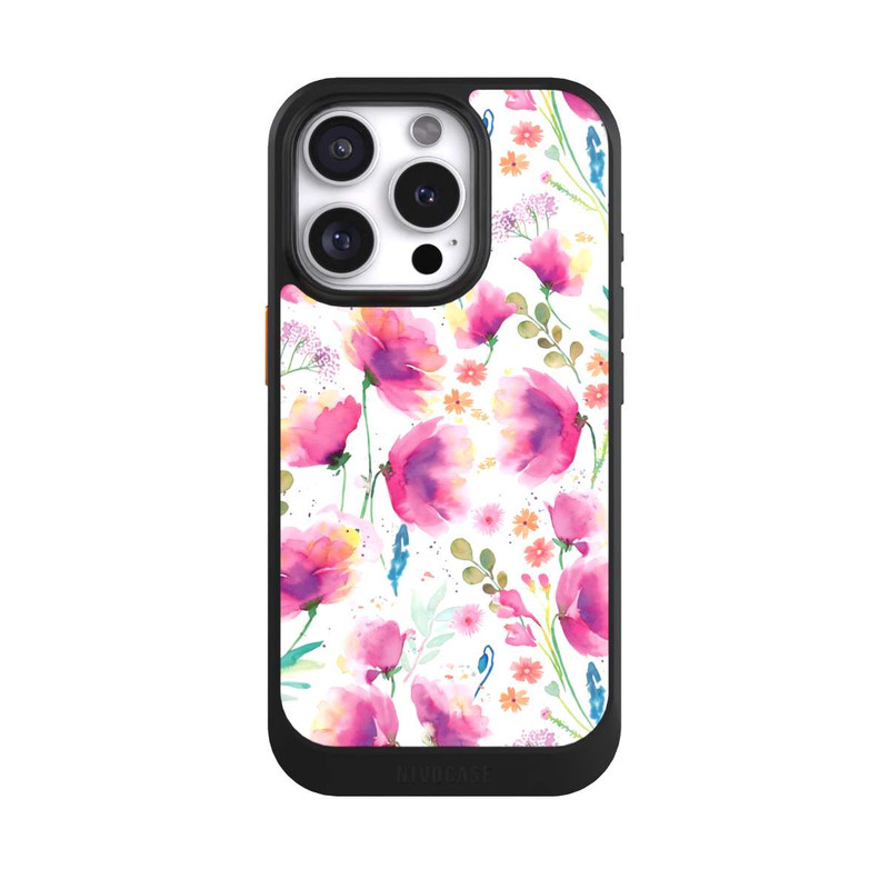 iPhone 16 Pro NIVOcore Watercolor Abstract Poppies