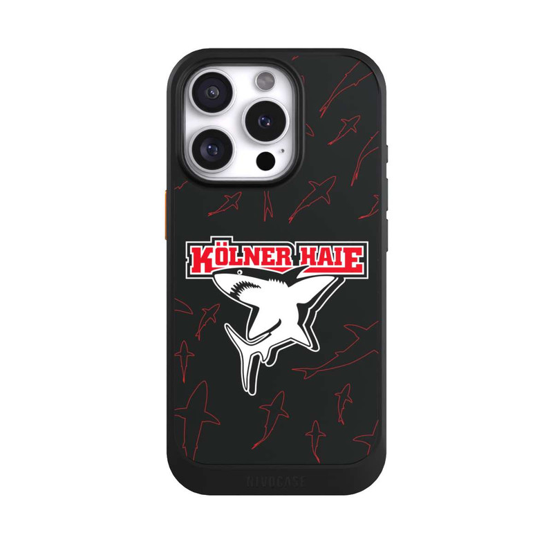 iPhone 16 Pro NIVOcore Haie Muster Rot
