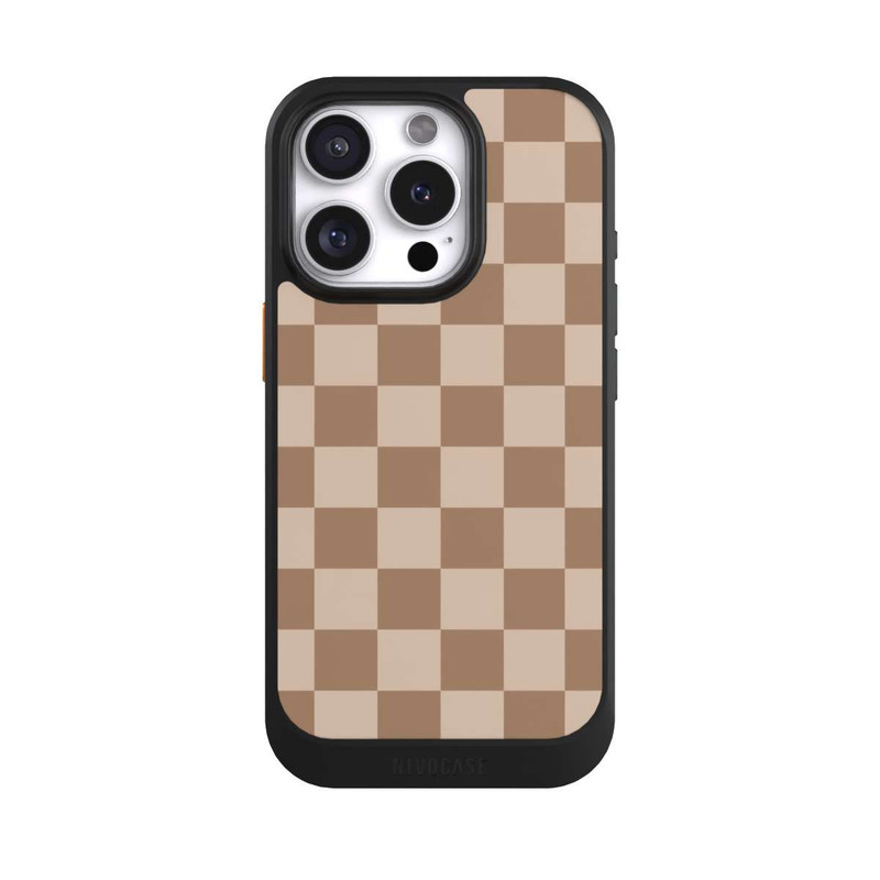 iPhone 16 Pro NIVOcore Carreaux marron