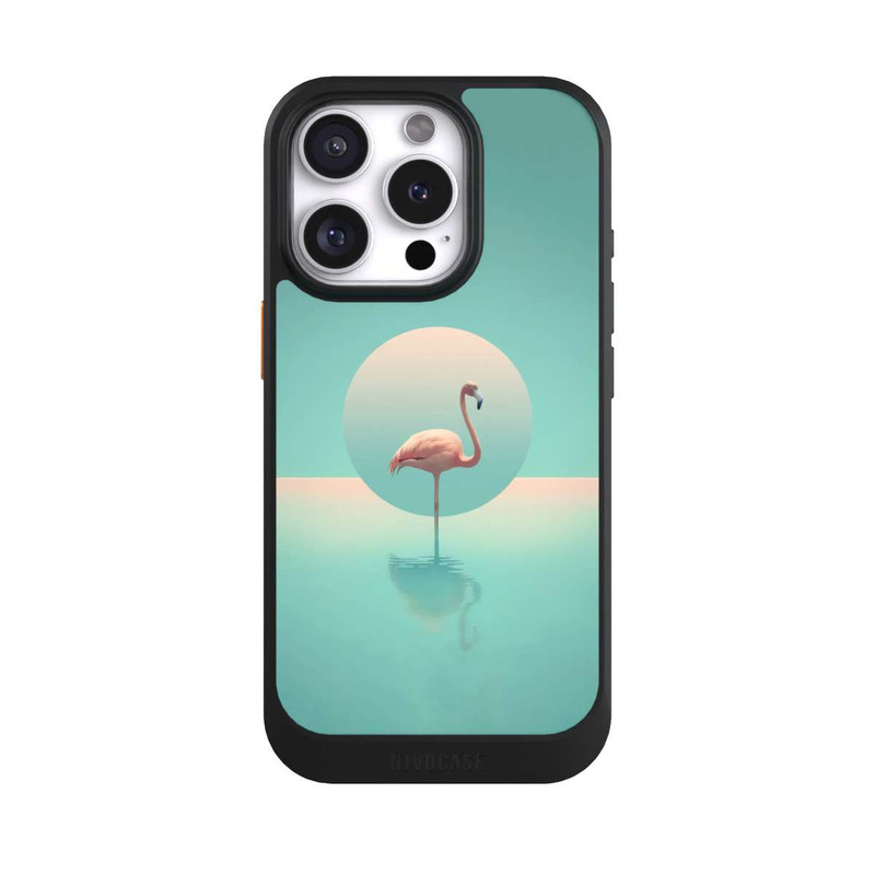 iPhone 16 Pro NIVOcore Flamant dans la piscine