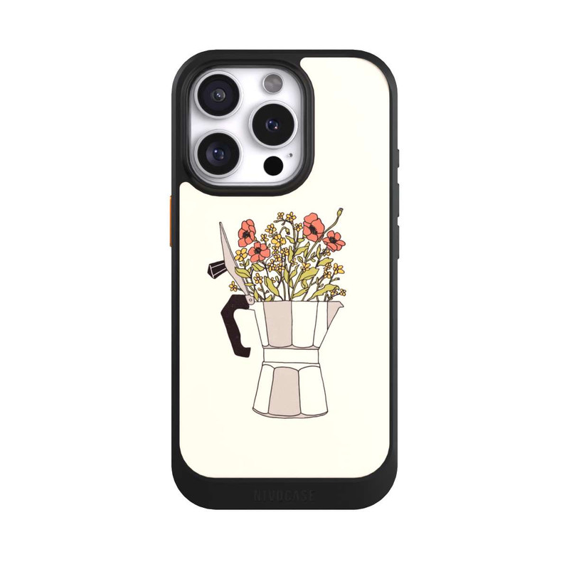 iPhone 16 Pro NIVOcore Moka Blumen