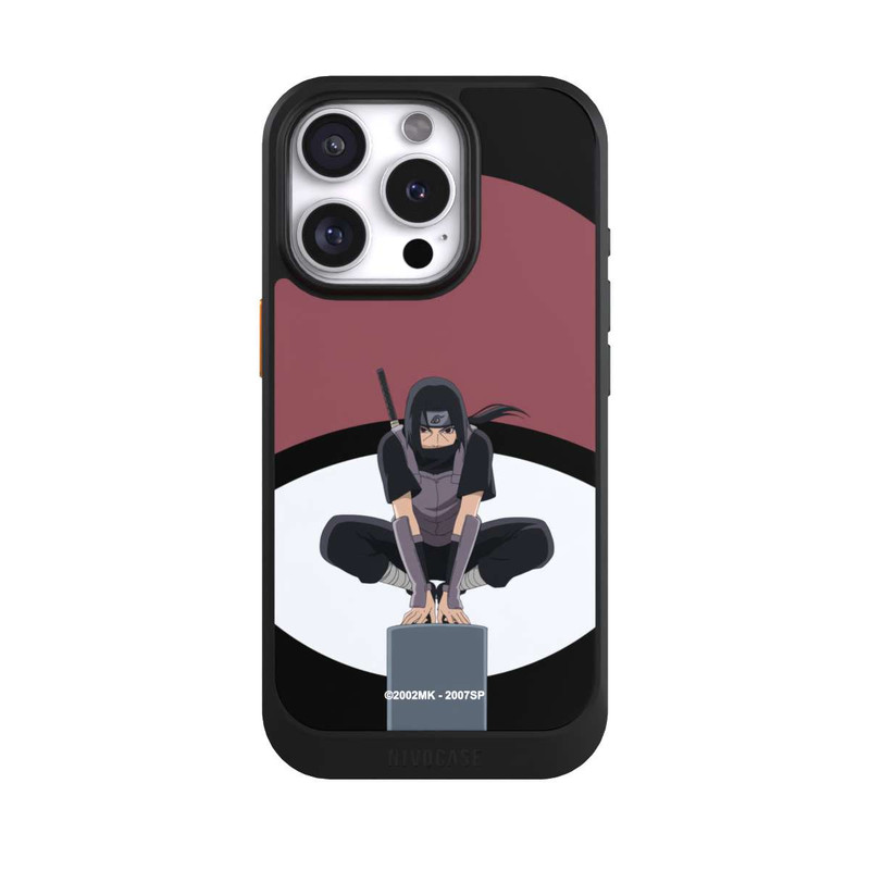 iPhone 16 Pro NIVOcore Symbole Itachi Uchiha noir