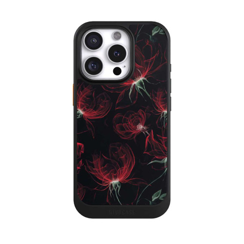 Apple iPhone 16 Pro NIVOcore Tapete mit roten Blumen