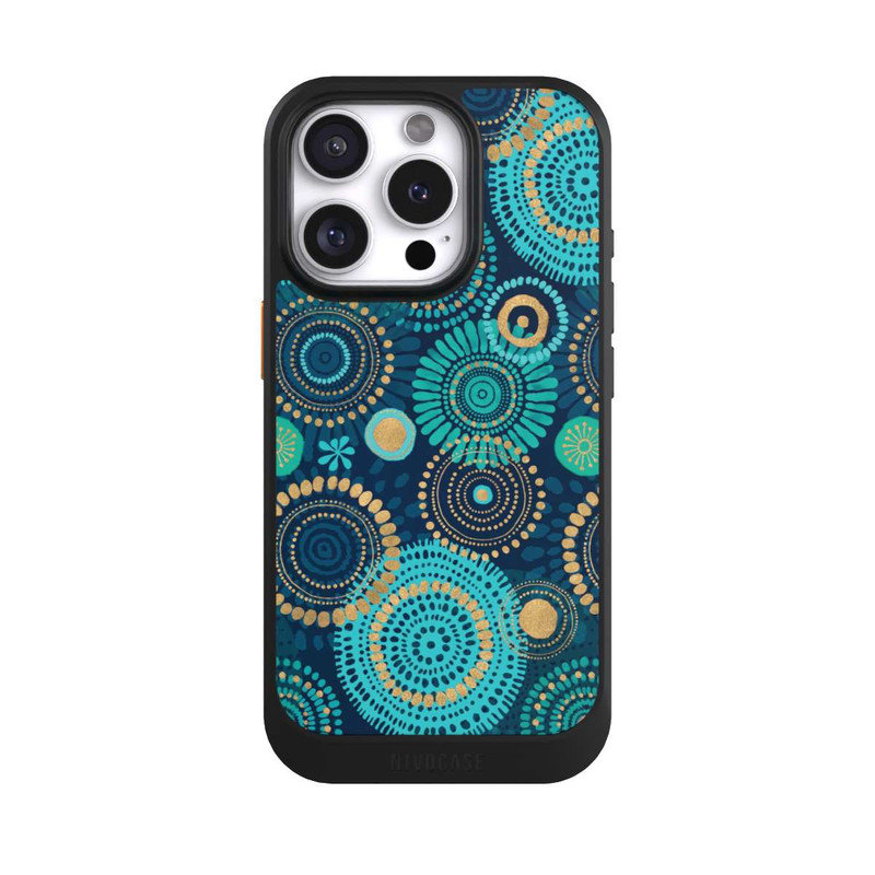 iPhone 16 Pro NIVOcore Blockprint India Teal Gold