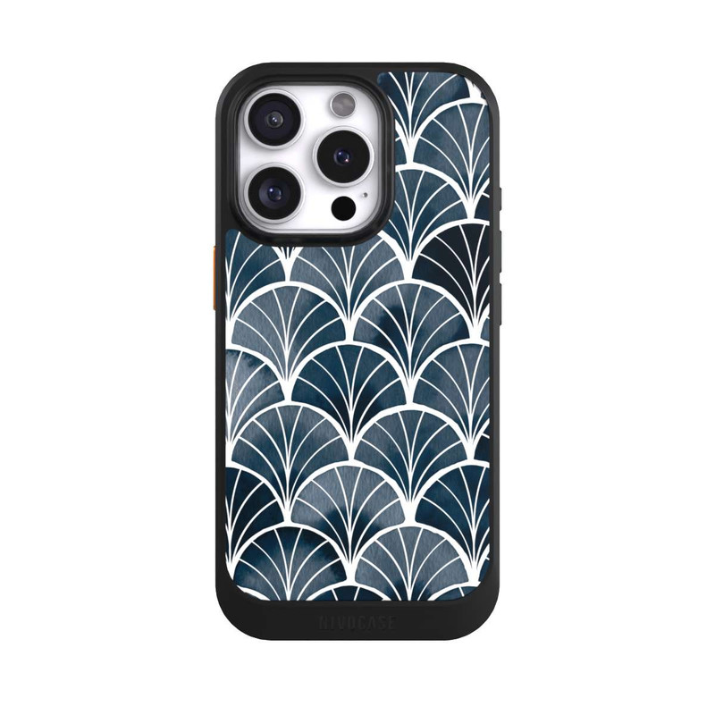 iPhone 16 Pro NIVOcore Botanische Brise Art Deco Grau