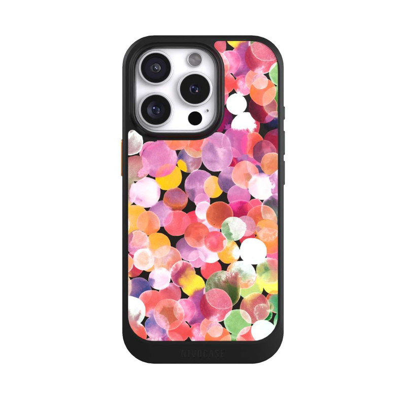 iPhone 16 Pro NIVOcore Colorful Watercolor Dots