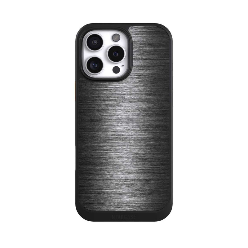 iPhone 16 Pro Max NIVOcore Aspect Métallique Anthracite