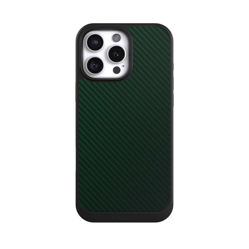 iPhone 16 Pro Max NIVOcore British Racing Green Carbon