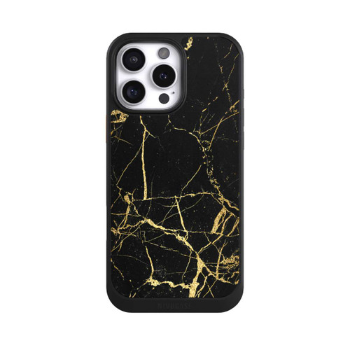 Apple iPhone 16 Pro Max NIVOcore Schwarzgoldener Marmor-Look