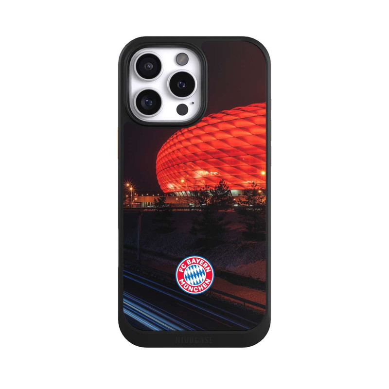iPhone 16 Pro Max NIVOcore Allianz Arena bei Nacht FCB