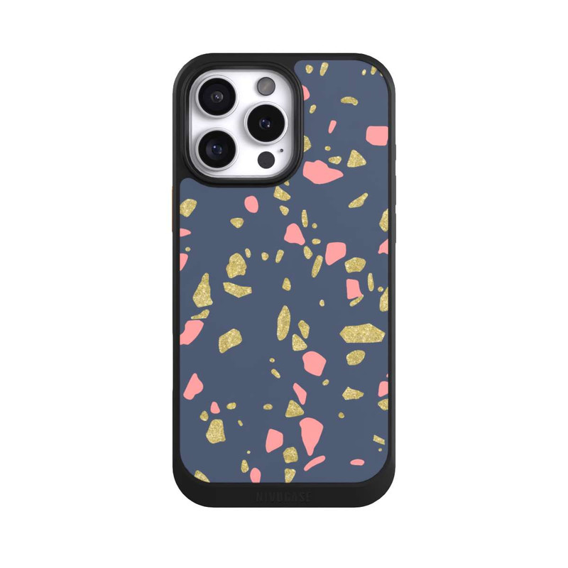 iPhone 16 Pro Max NIVOcore Terazzo Gold-Optik