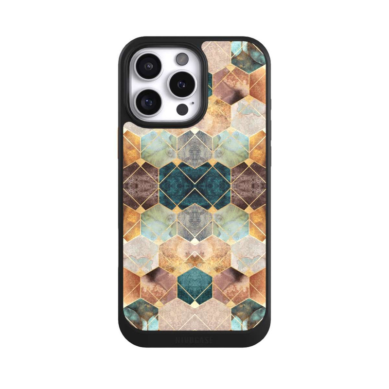iPhone 16 Pro Max NIVOcore Hexagones et diamants naturels