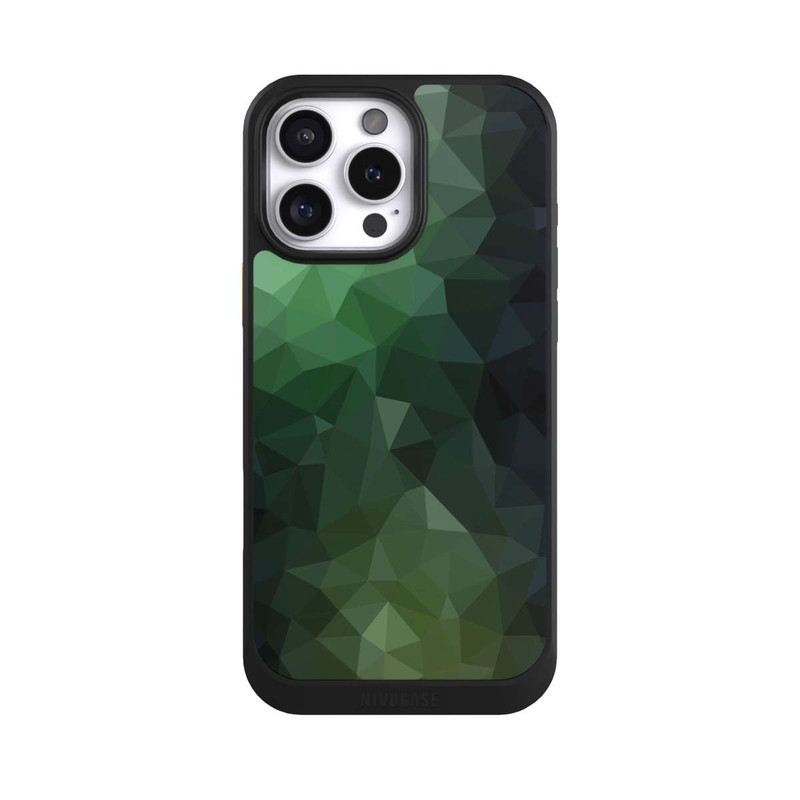 iPhone 16 Pro Max NIVOcore Polygonal Mosaic Green