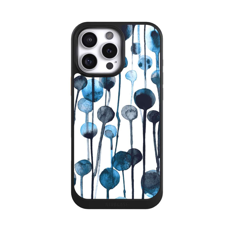 iPhone 16 Pro Max NIVOcore Tropfende Punkte blau