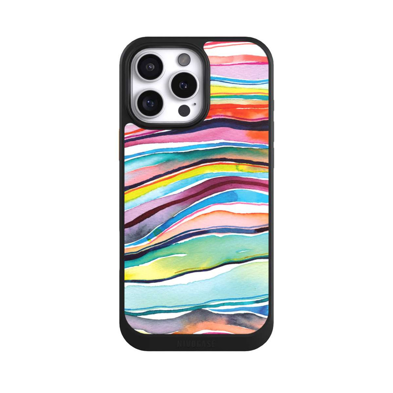 iPhone 16 Pro Max NIVOcore Couches d'agate aquarelle