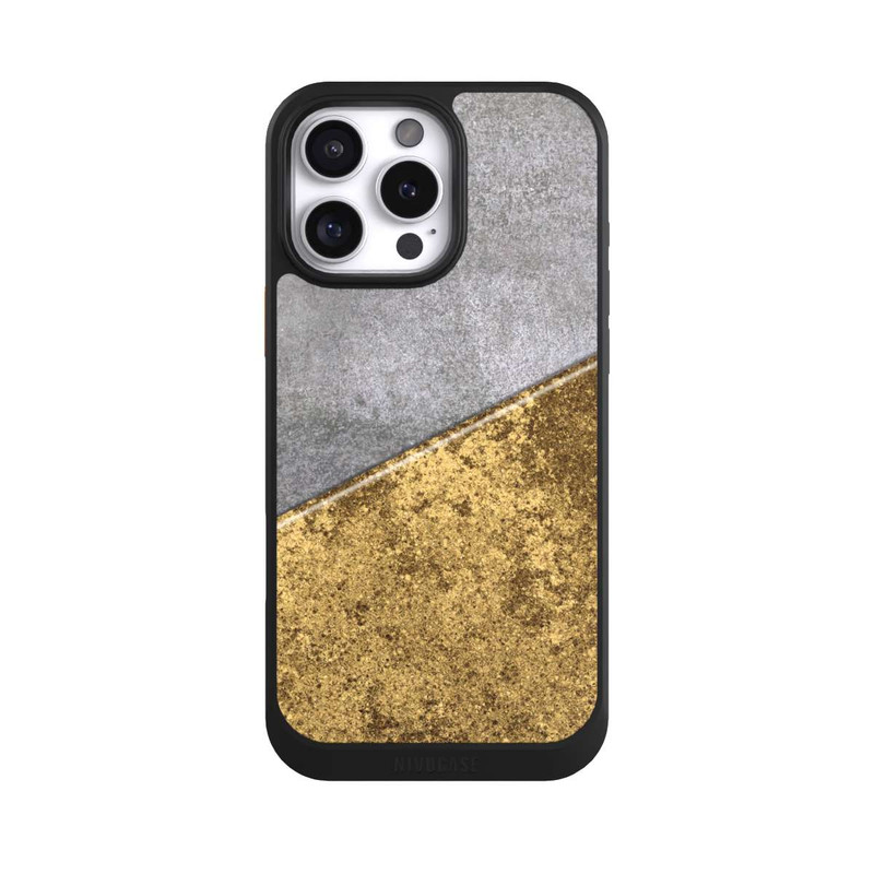 iPhone 16 Pro Max NIVOcore Aspect béton et or