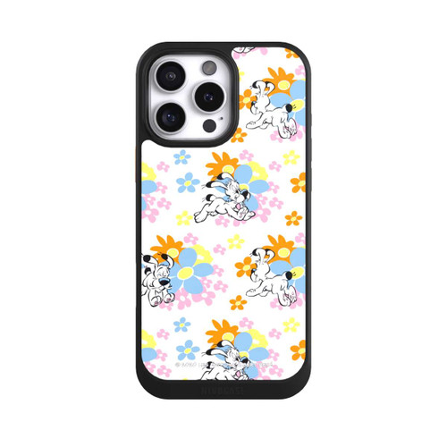 Apple iPhone 16 Pro Max NIVOcore Idéfix sur fleurs colorées