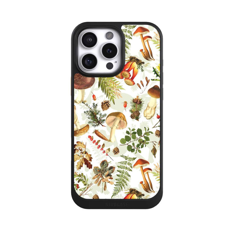 iPhone 16 Pro Max NIVOcore Pilzmuster Weiß