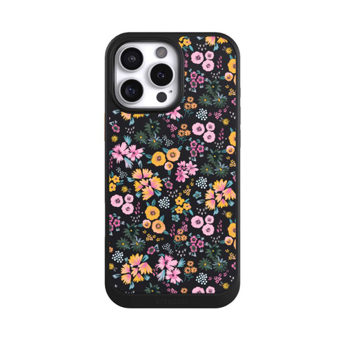 Apple iPhone 16 Pro Max NIVOcore Petites Fleurs colorées Noir 2