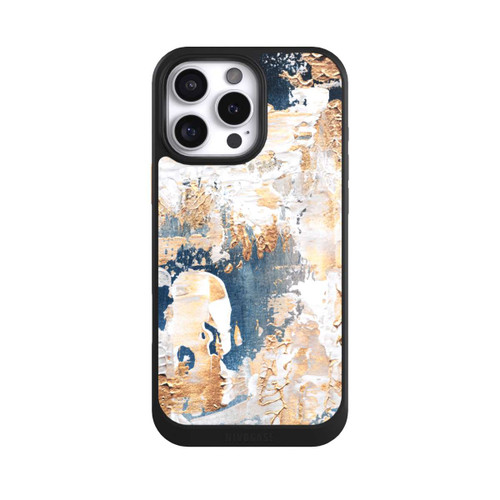 Apple iPhone 16 Pro Max NIVOcore Abstraktion Blau und Gold