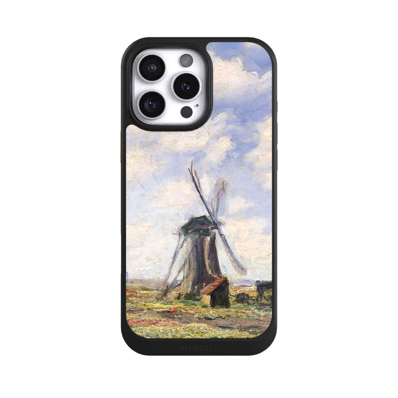 iPhone 16 Pro Max NIVOcore Tulpenfelder mit der Rijnsburger Windmühle von Claude Monet