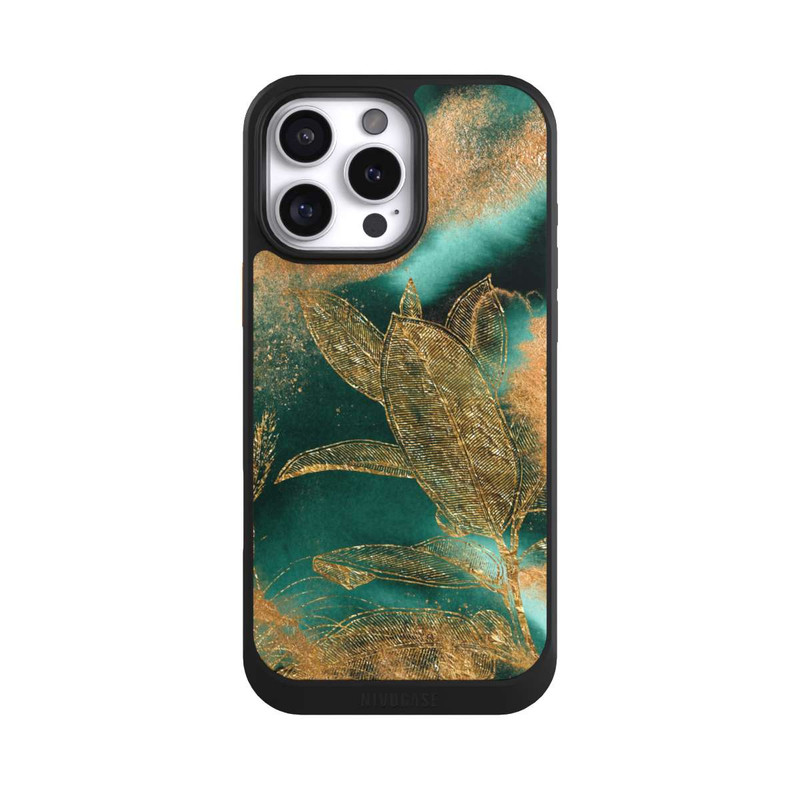 iPhone 16 Pro Max NIVOcore Gold und Grün Natur