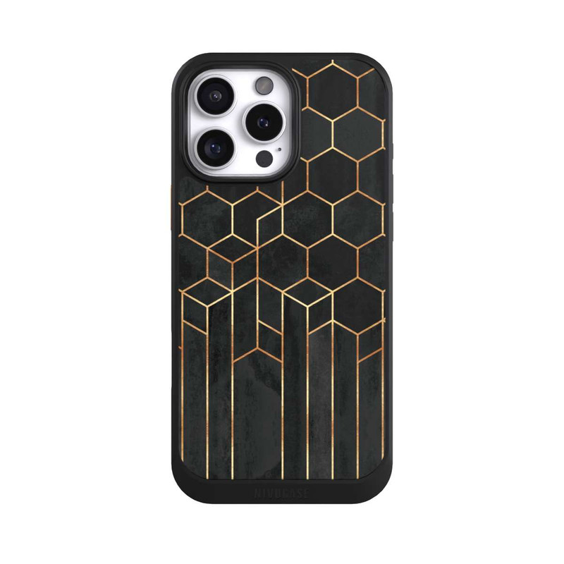 iPhone 16 Pro Max NIVOcore Schwarze Sechsecke