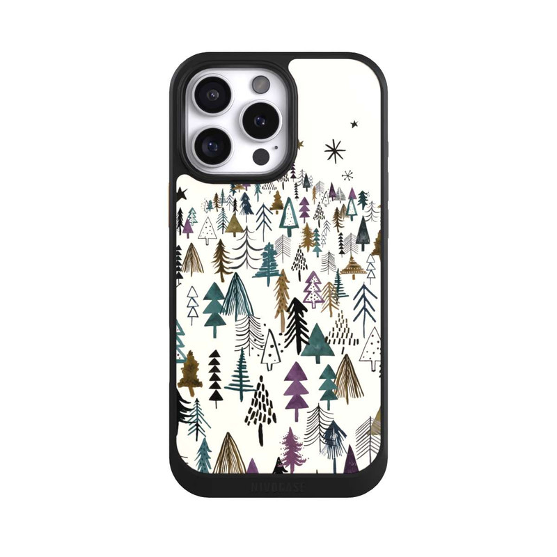 iPhone 16 Pro Max NIVOcore Mountain Trees Forest Purple